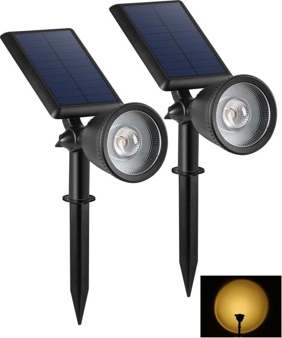 Tuinverlichting Zonne-energie - 4X LED spot - Tuinspot - Solar buitenv