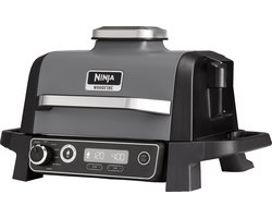 Ninja Woodfire - 7-in-1 Elektrische BBQ Grill, Smoker & Airfryer - Tafelmodel Barbecue - Geschikt voor Balkon - OG701EU