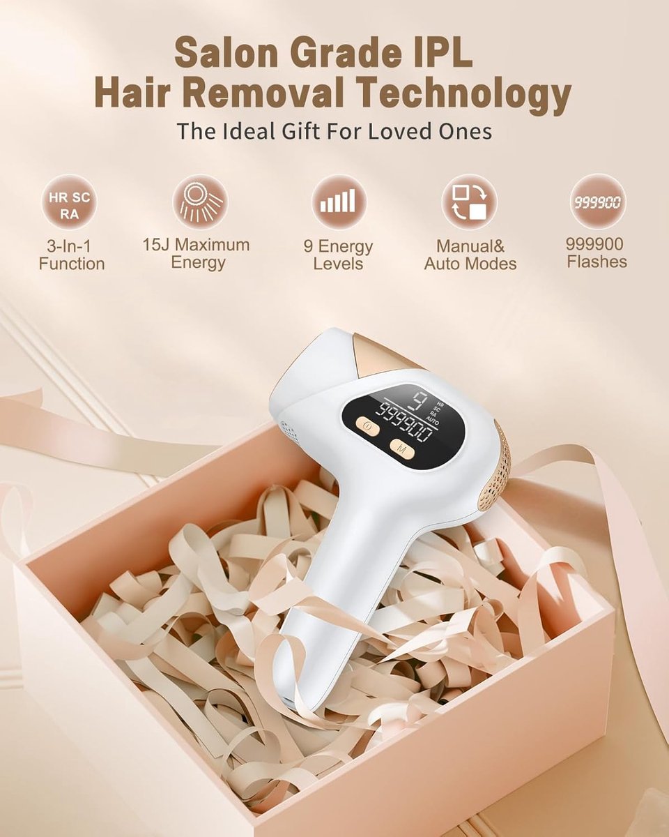 Laser Ontharingsapparaat - Laser Ontharing - Ontharingslaser - Ontharen voor Thuis - Epilator - Epileerapparaat thumbnail 7