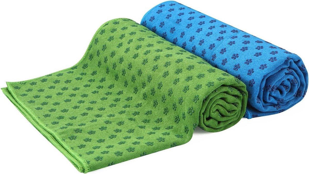 Yoga mat Antislip sneldrogende yogahanddoeken - extra lang - 6 kleuren met draagtas van mesh