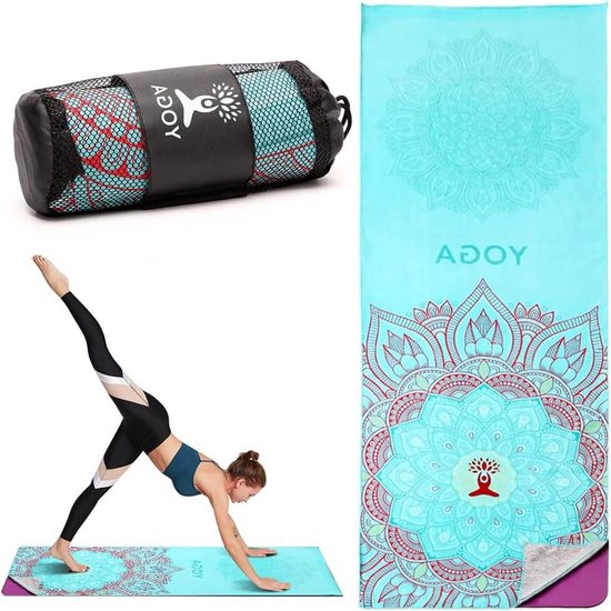 Serviette Antidérapante Gaiam Pour Tapis De Yoga - Microfibre Absorbante