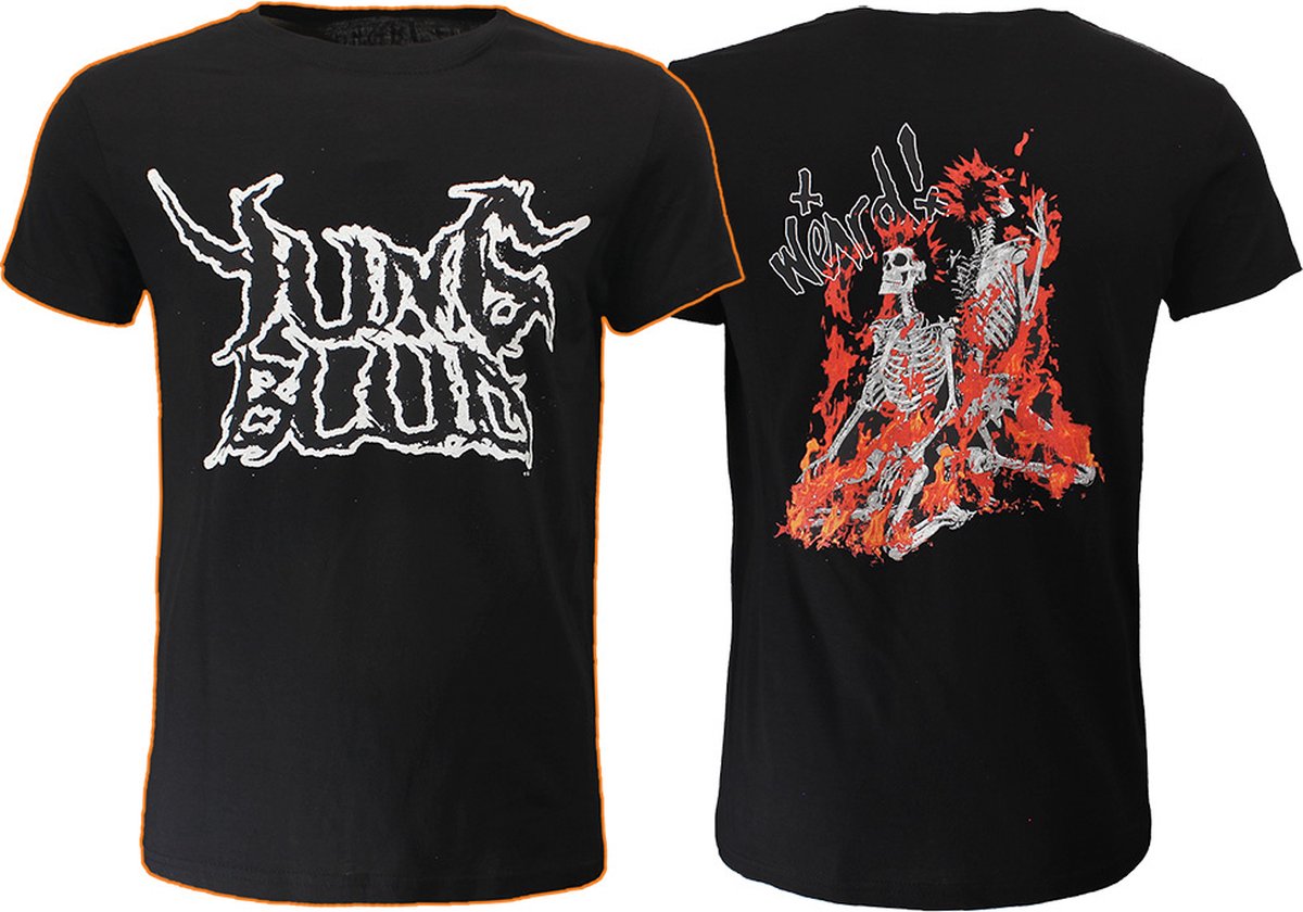 Yungblud Weird Flaming Skeletons T-Shirt - Officiële Merchandise - XXL