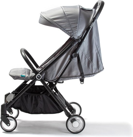 Wandelwagen Lichtgewicht en Ultra Compacte Reiswandelwagen Vliegtuig Handbagage - Grijs Oxford Buggy inklapbaar vliegtuig van KIDUKU — afbeelding 5