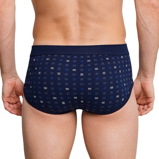Lot de 4 slips de sport Schiesser Cotton Essentials fines côtes