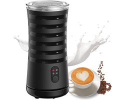 Electric Milk Frother with 4 Modes - Grippy Shape Strix Control - Non-Stick Interior - Pure Black
