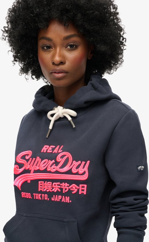 Superdry NEON VL EMB GRAPHIC HOODIE Dames Trui Maat M bol