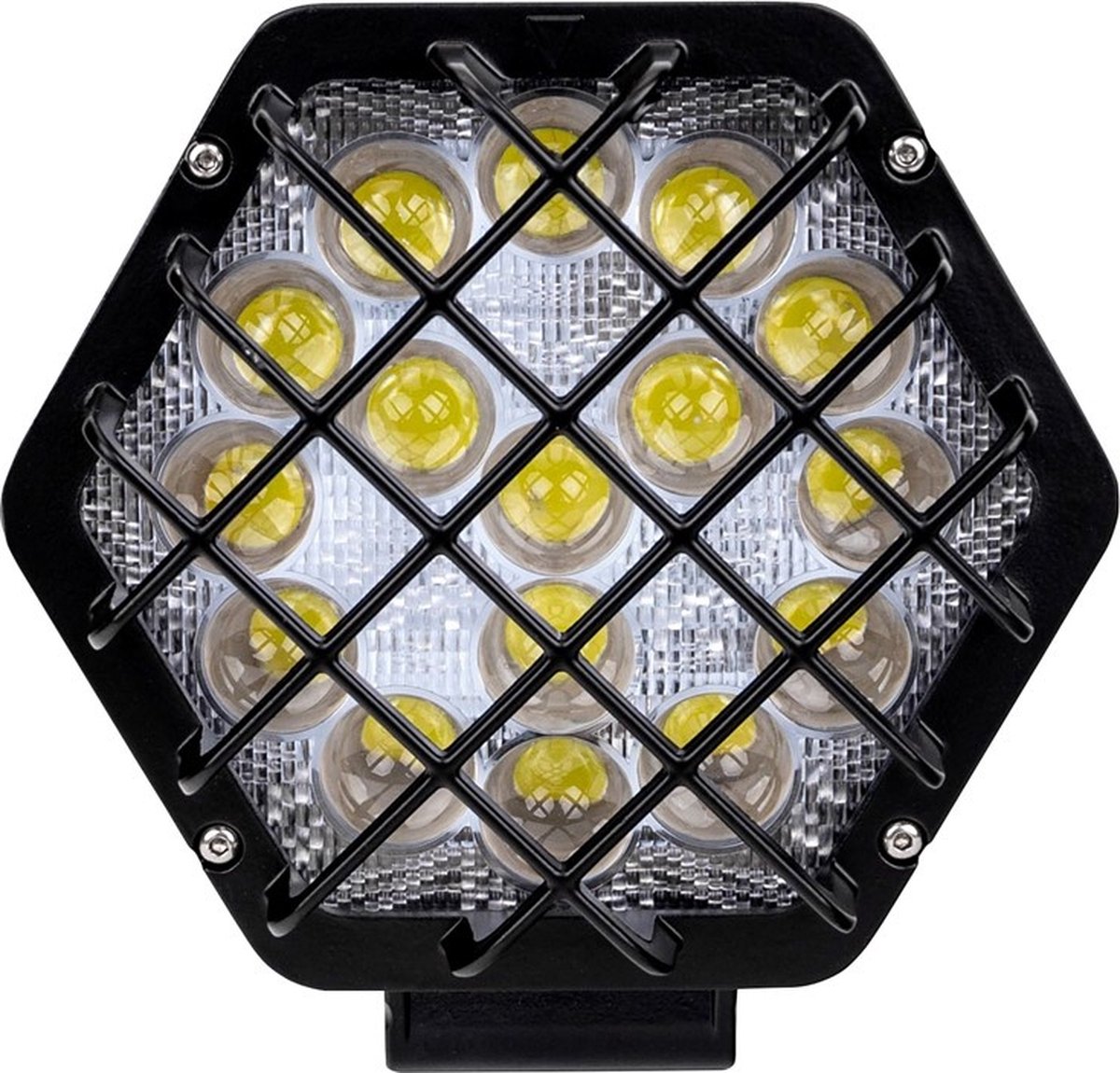 Verstraler LED 48W - werklicht HEX~2300 Lumen - 12V & 24V DC | daglichtwit 6500K | IP67