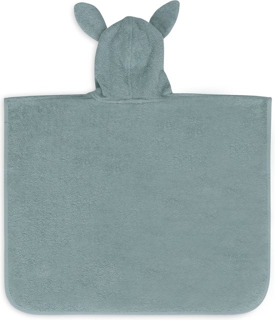 Jollein - Badponcho Baby Badstof - Badcape Kind met Capuchon - Sea Green van Jollein — afbeelding 4