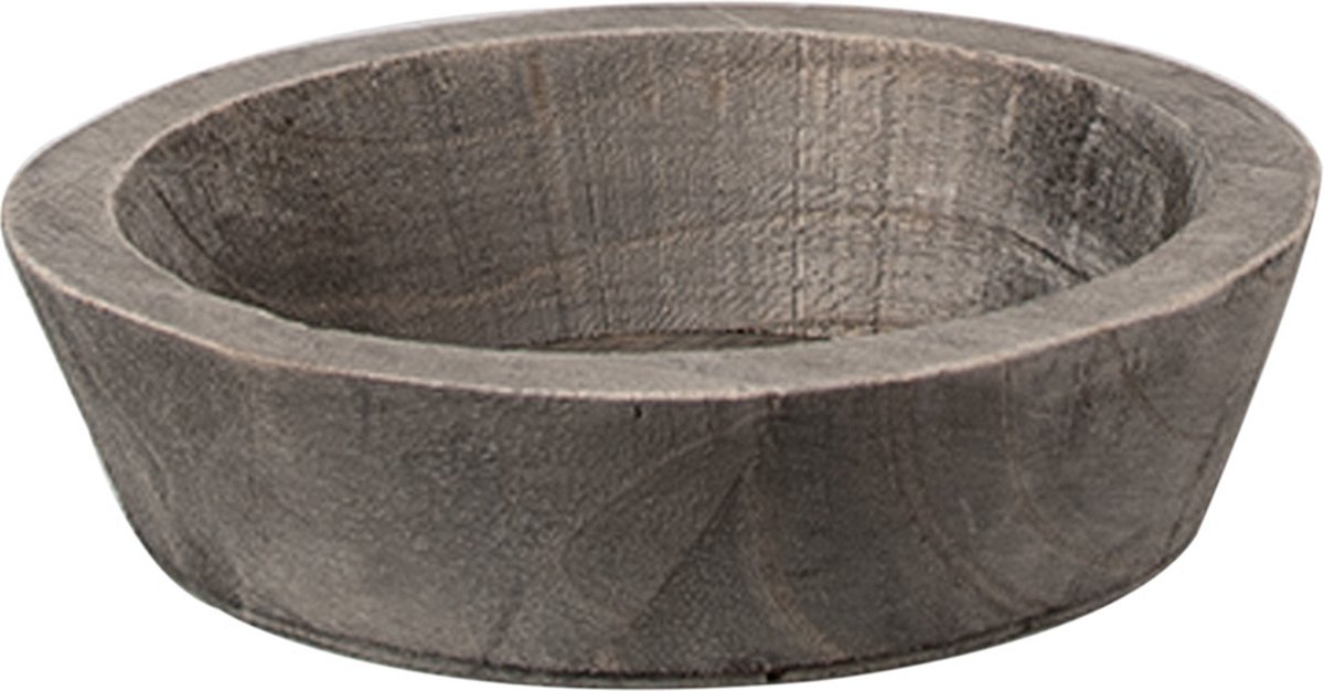 Clayre & Eef Decoratie schaal Ø 15x4 cm Bruin Hout