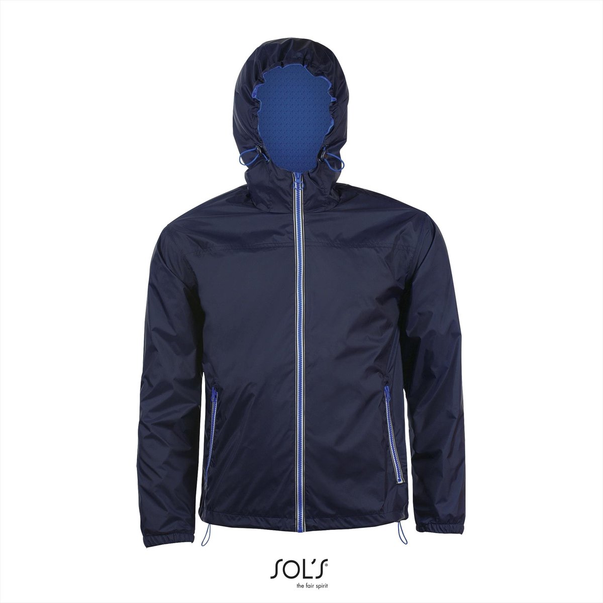 SOL’S Unisex Lined Windbreaker Skate Jacket L947 /Royal 241 Marineblauw