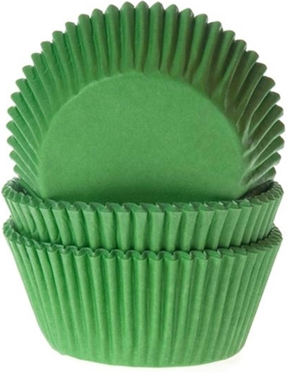 Cupcake Cups Grasgroen 50x33mm. 50st.