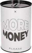Concorde spaarpot blik - more money please - 10 x 15 cm