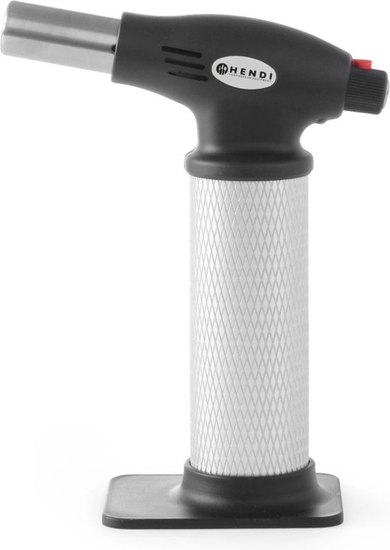 HENDI Koksbrander – navulbaar – automatische ontsteking – inclusief standaard – 145x70x190 mm