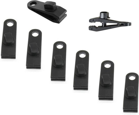 4x Zeilklemmen / zeilclips van kunststof - dekzeil / afdekzeil klemmen van Nifty50 — afbeelding 2