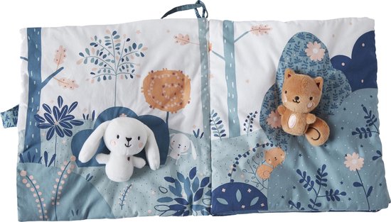 Vertbaudet Ontwikkelingsboek + fluwelen knuffels Betoverde bos van VER — afbeelding 3