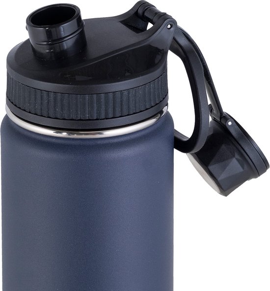 Blockhütte Trinkflasche Edelstahl Auslaufsicher und mit Namensgravur
