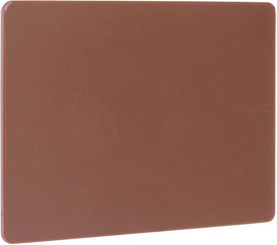 Planche à découper durable Hendi - Certifiée HACCP - Marron - 530x325x10 mm - Utilisation double face
