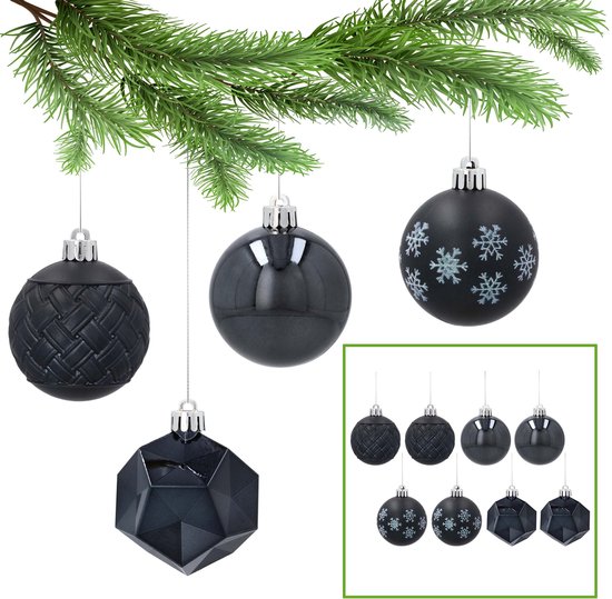 Lot De 6 Boules De Noël Unterweissbacher Werkstätten – Blanches, Faites Main, Motifs Variés