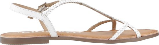 Gioseppo leren sandalen wit/goud | wehkamp