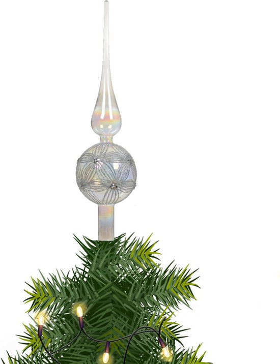 Decoris Kerstboompiek - antiek wit - 35 cm kopen? Shop bij
