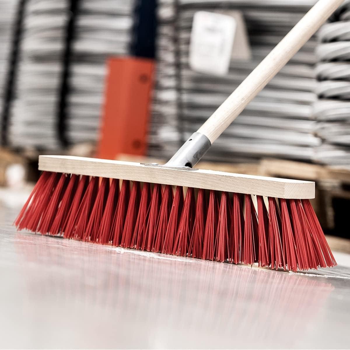 Goedkoopste Bezem Industriële Serie 26 Met Dikke Zachte Borstelharen - Universele Draad - Duurzaam Ontwerp - Overal Bereik - Breedte 40 cm