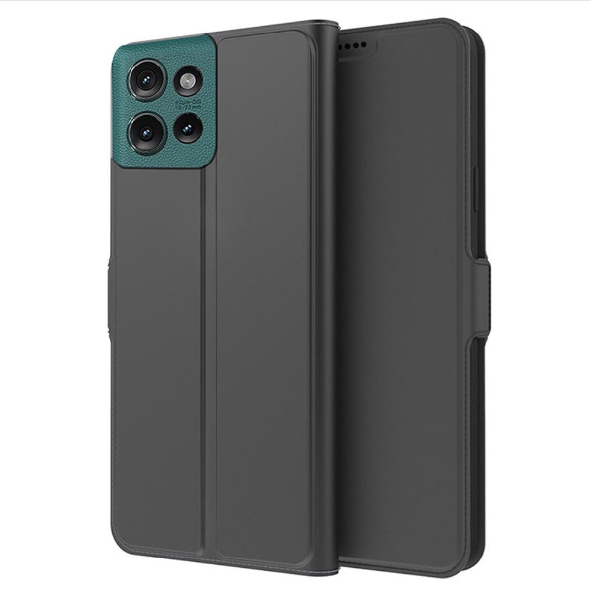 Coverup Hoesje - Geschikt voor Motorola Edge 50 Hoesje - Coverup Folio Book Case - Zwart