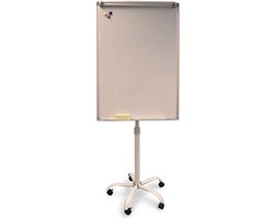 Flipover verrijdbaar 70 x 100 cm met papierklem en afleggoot