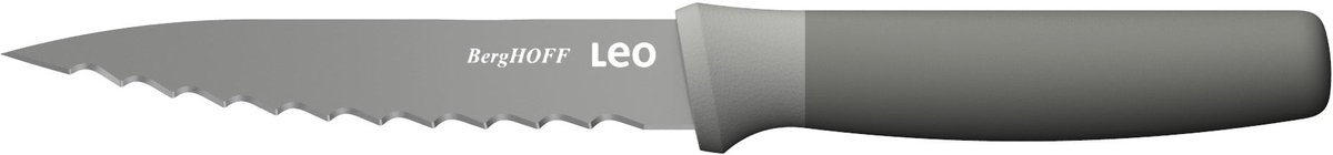 LEO Gekarteld universeel mes Balance 1150cm met beschermhoes - Grijs -
