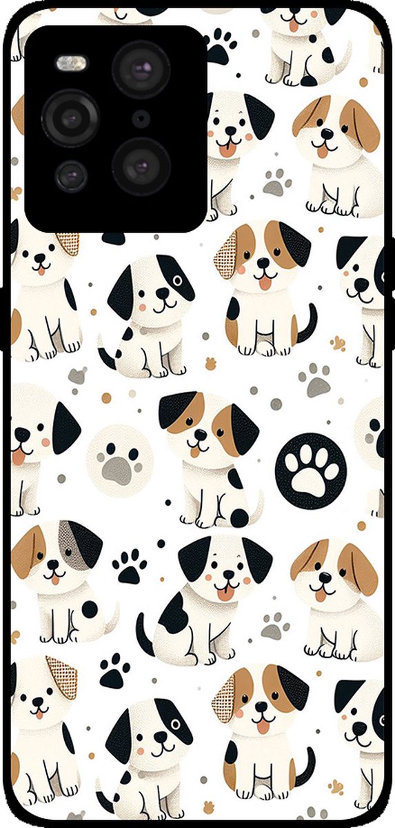 Smartphonica Telefoonhoesje Geschikt voor Oppo Find X3 Pro met honden opdruk - TPU backcover case dog design geschikt voor Oppo Find X3 Pro