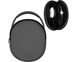 kwmobile headset hoes geschikt voor DOQAUS / H390 / WH-CH520 / WH-CH510 / Evolve 2 75 case - 23 x 21 cm - Neopreen koptelefoon cover - Hoofdtelefoon hoesje met vakjes in grijs