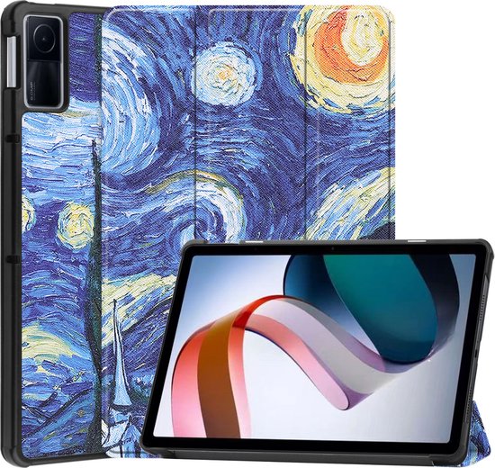 Vakarey Redmi Pad 2 hoesje met penhouder, cover voor Xiaomi Redmi Pad 2 4G hoesje 11 inch 2025,Graffiti