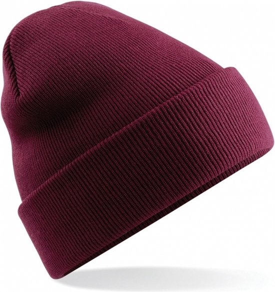Bonnet d'hiver Basic Beechfield - rouge bordeaux
