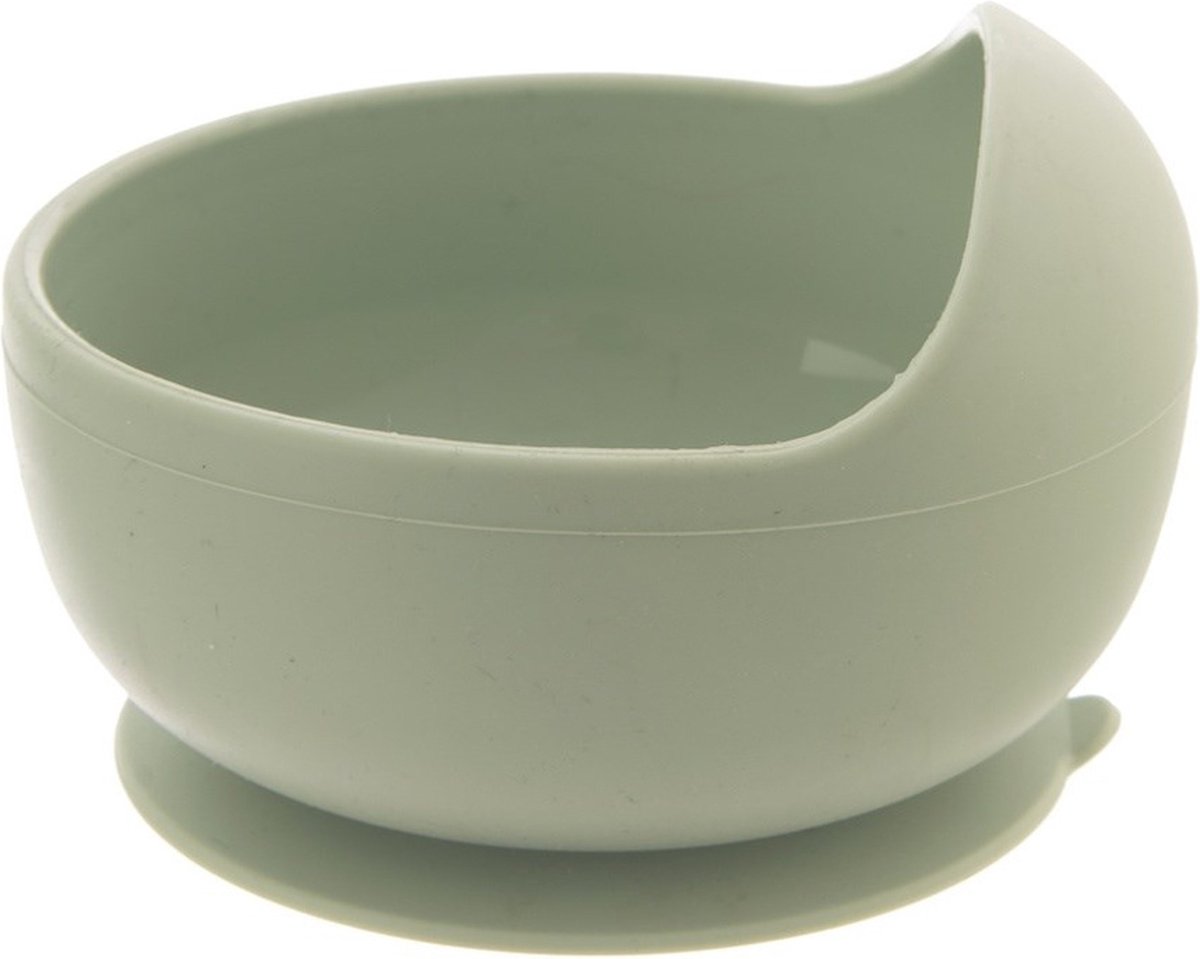Goedkoopste Baby Kommetje Silicone met Zuignap Groen 360 ml - Kinderkommetje - Kom - Kommen - Schaaltje - Schaal