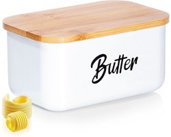 Botervloot Edelstaal Wit - Botervlootje - Boterschaal