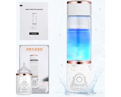 Verbeterde 350 ml Waterstof-watergenerator met SPE- en PEM-technologie - Waterfles met LED-touchscreen - Waterstofconcentratie 1000-5000 PPB - Voor gezinnen