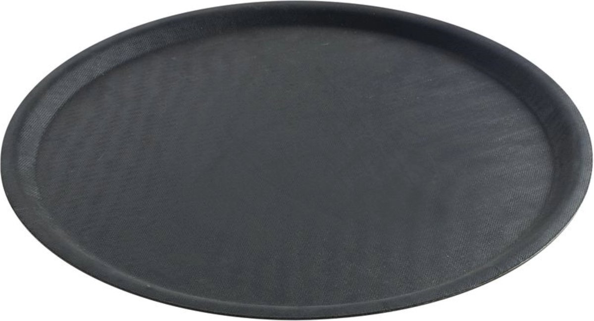 HENDI Rond dienblad – glasvezel versterkt – antislip – schokbestendig – Ø280 mm – zwart