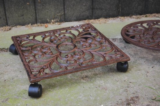 WAGNER Plantentrolley hout bruin 35 cm H 7.9 cm 100 kg kopen
