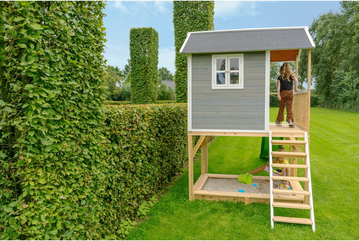 EXIT Loft 700 houten speelhuis - grijs
