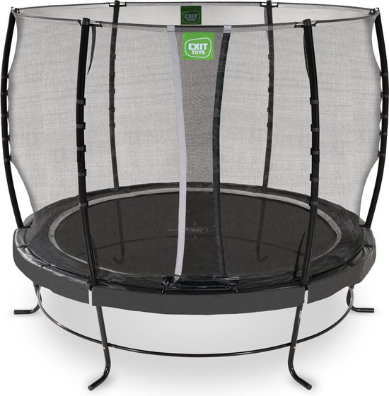 EXIT Lotus Classic Trampoline ø305cm - Op Poten - Rond - Trampoline Buiten - Voor Kinderen - Zwart