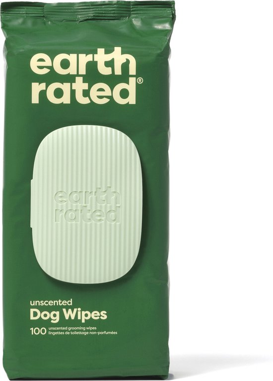 Earth Rated Schoonmaakdoekjes Hond - Vachtverzorging - 100 stuks