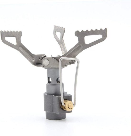 Ultralight Titanium Alloy Camping Stove Mini Portable Backpack Gas Stove Only 26g - 3000T van Merkloos — afbeelding 5