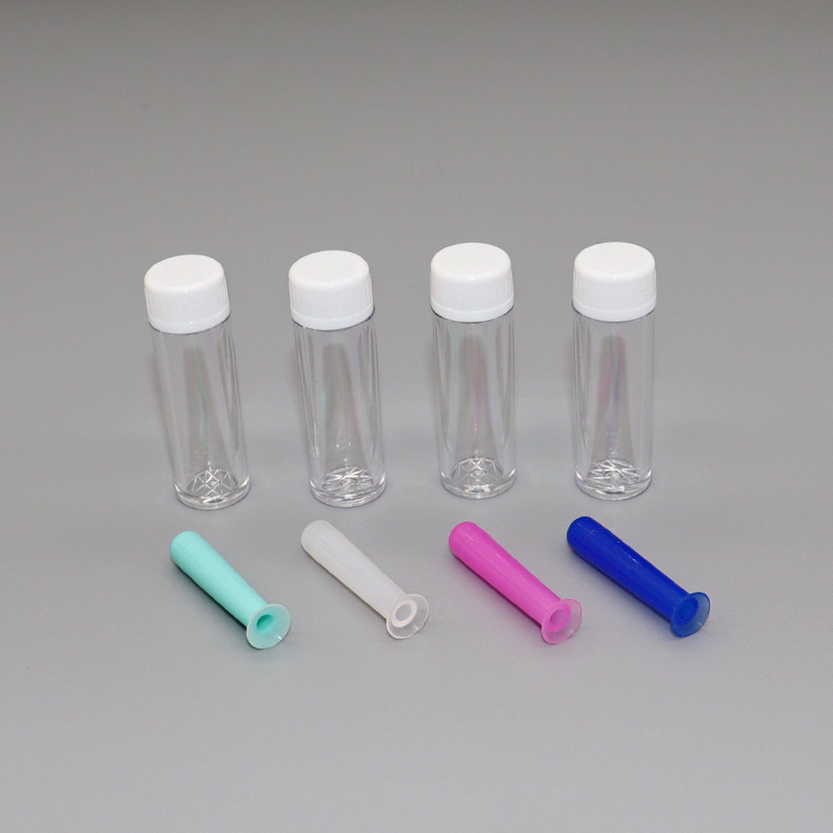 Goedkoopste 4 stuks contactlensverwijderaar-inbrenggereedschap draagbare siliconen contactlenzen-applicator met plastic fles voor harde lenzen