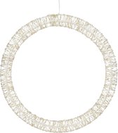 Luca Lighting Cercle Éclairage de Noël avec Lumières LED Witte Chaud - Ø36 cm - Métal - Wit