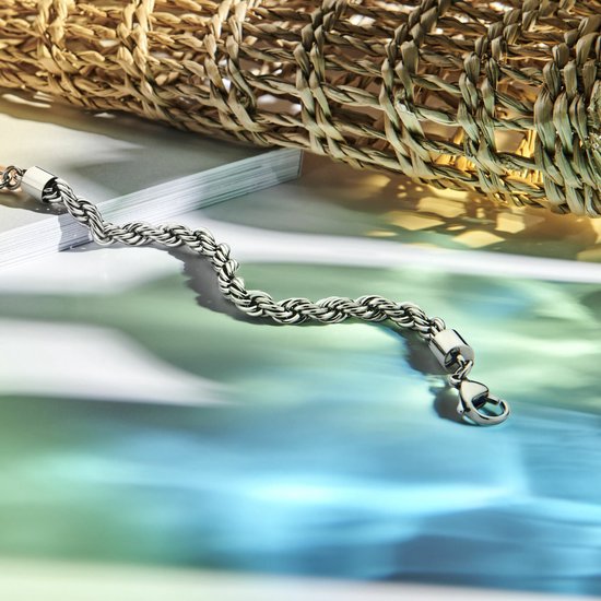 Cordon de bracelet en acier inoxydable – 5,7 mm – 17 + 3 cm