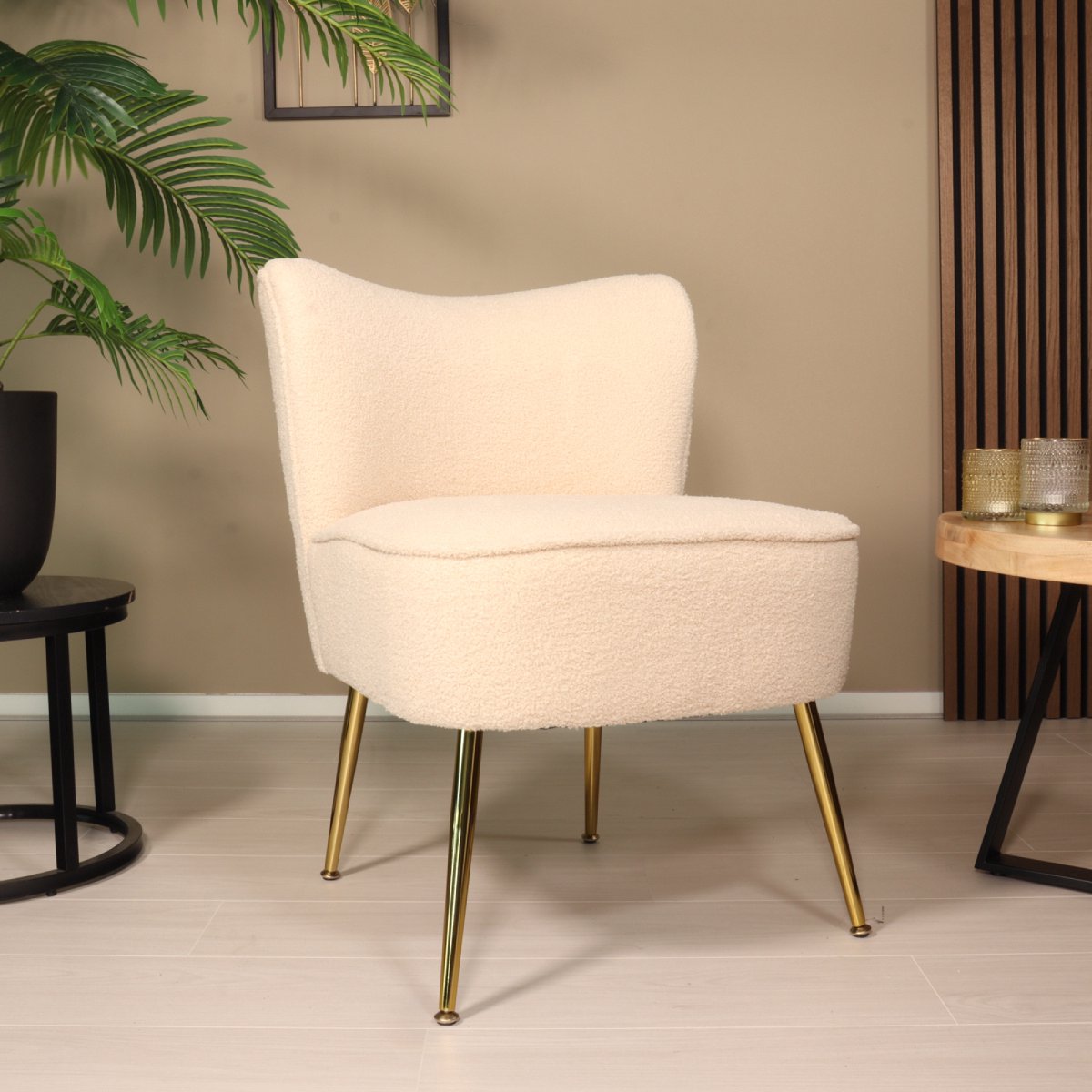 Fauteuil Fauteuil Teddy Beige Stoel - afbeelding 4