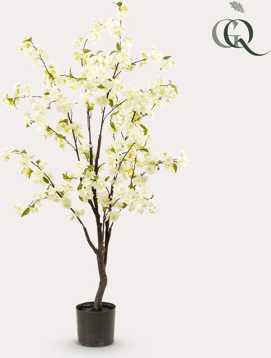 Green Harmony | Kunstplant - Kersenbloesem - Wit - 135cm