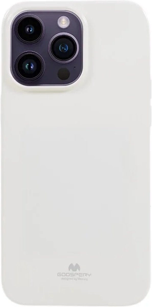 Goospery - iPhone 15 Pro Max - Backcover hoesje - Jelly - Wit