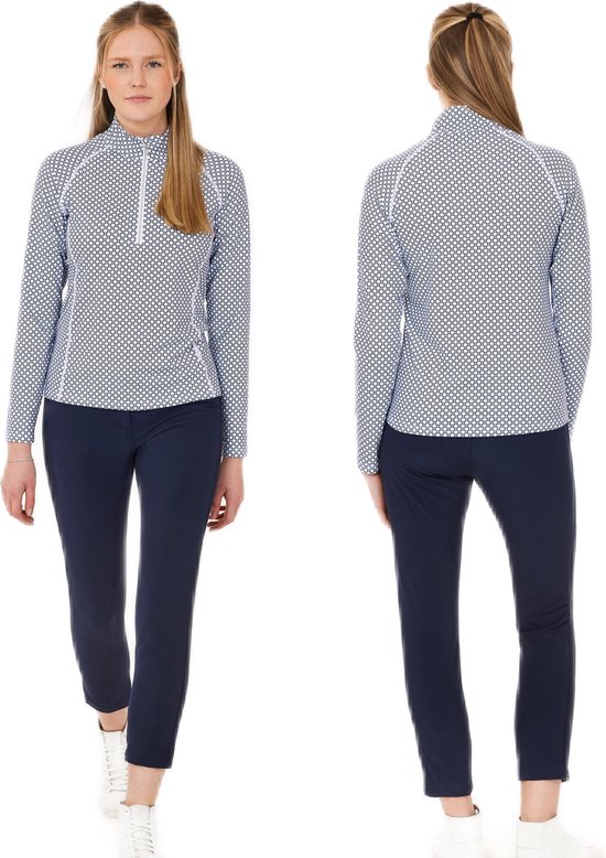 Func Factory dames Longsleeve Shirley navy print maat 42 van Func Factory — afbeelding 5
