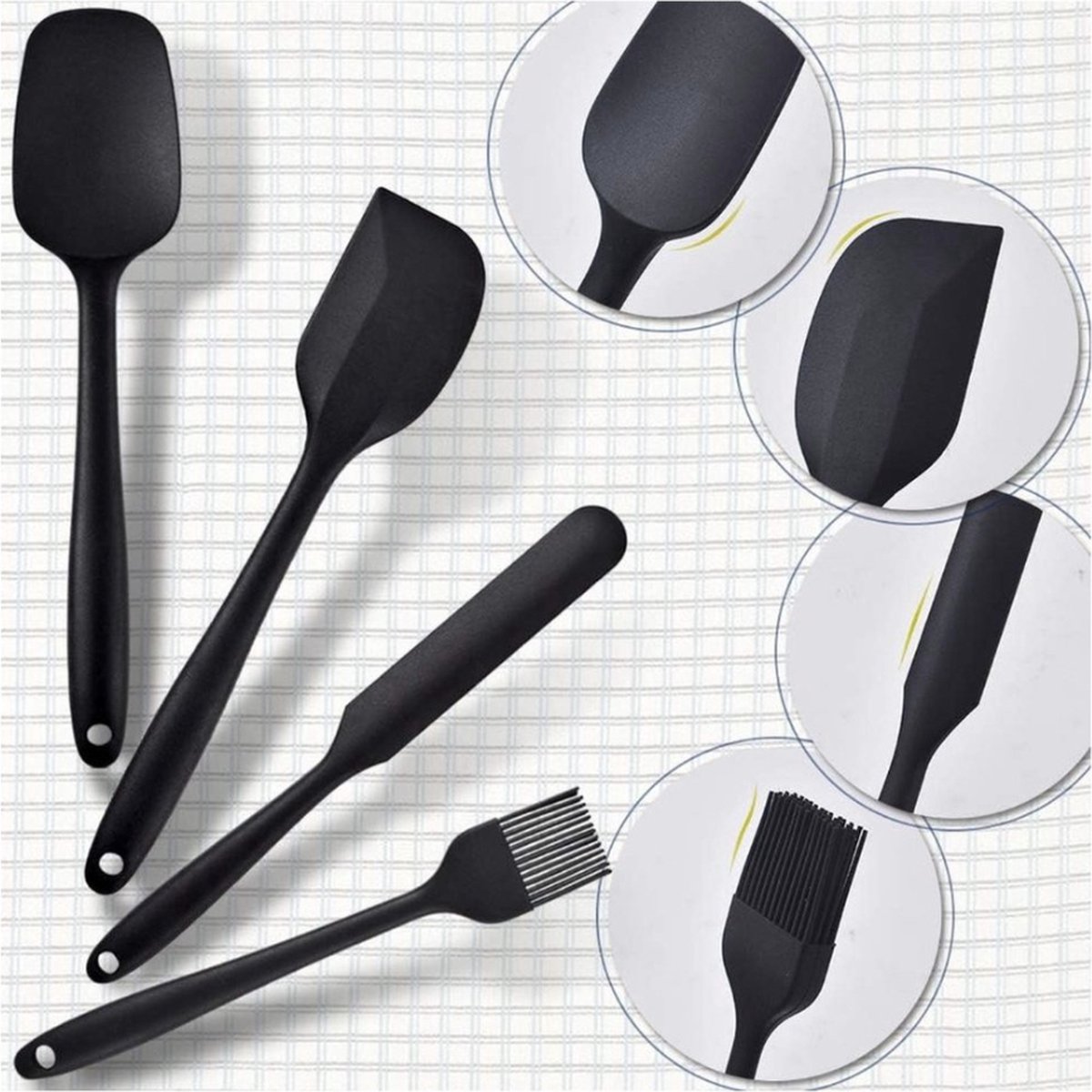 U-Taste Set Van 4 Siliconen Spatels: 315 ℃ Hittebestendige