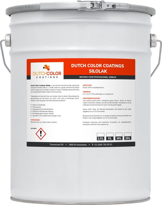 DCC Silolak Zwart - 2,5 L - Zwart